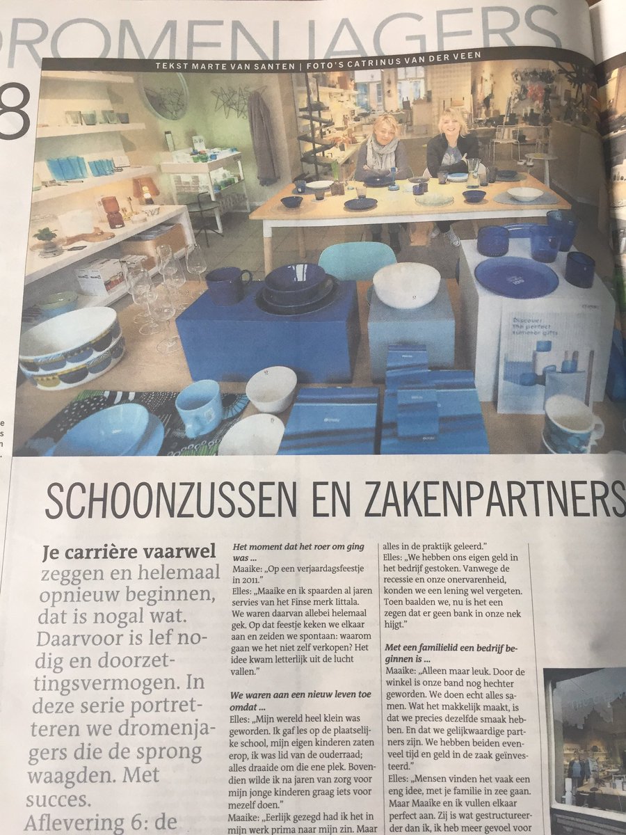 Het roer omgooien en zo'n mooi concept neer zetten, gaaf hoor <a href="/nioenelva/">Nio & Elva</a>! #LC #dromenjagers #zaterdag #weekend