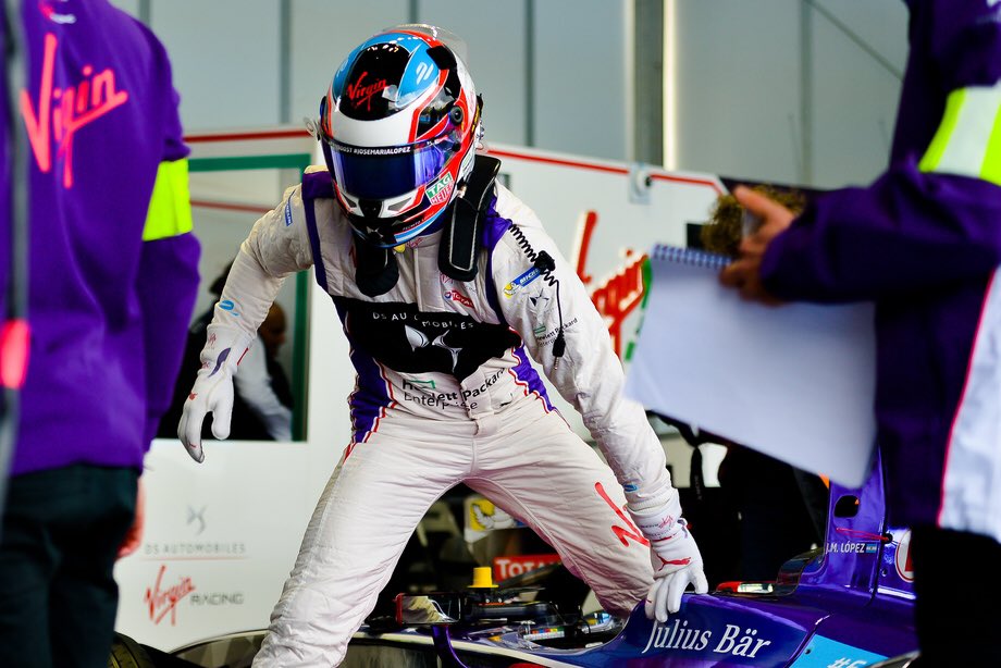 Envision_Racing's tweet photo. Got a message of support for the team? Use #DSVRWall and we'll publish our favourites in the garage #ParisePrix #Fanboost #JoseMariaLopez https://t.co/VaTCcoywco