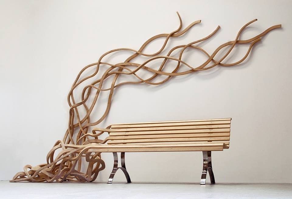 It's no longer the object but matter that frees itself from its function and pursues its fate of tree. Pablo Reinoso #art #contemporaryart