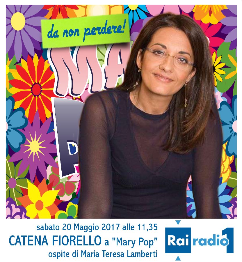 mt_lamberti's tweet photo. simpatica, colta, non solo sorella, oggi a #MaryPop @Radio1Rai è con me @catenafiorello con le pagine dei suoi romanzi e della sua famiglia https://t.co/0GE4Zha89T