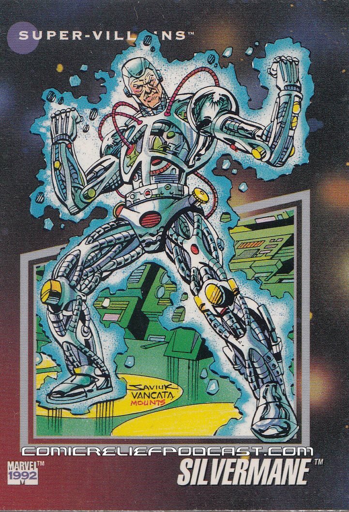 ComicReliefPodc's tweet photo. What is your favorite #Silvermane story/moment so far? #TradingCards #Marvel1992 #Marvel1992TradingCards https://t.co/PBLPk1VOZF