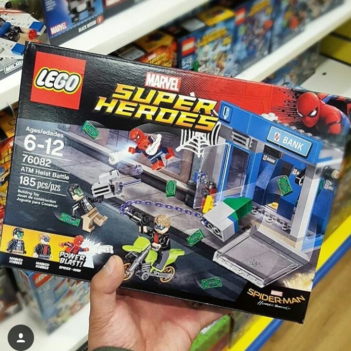 mariopower10's tweet photo. New sets appearing in stores!!!! #lego #spiderman #spidermanhomecoming #spiderverse #marvelcomic #marvelcomix #comics #ironman #superheroes https://t.co/YGHtAGFWag