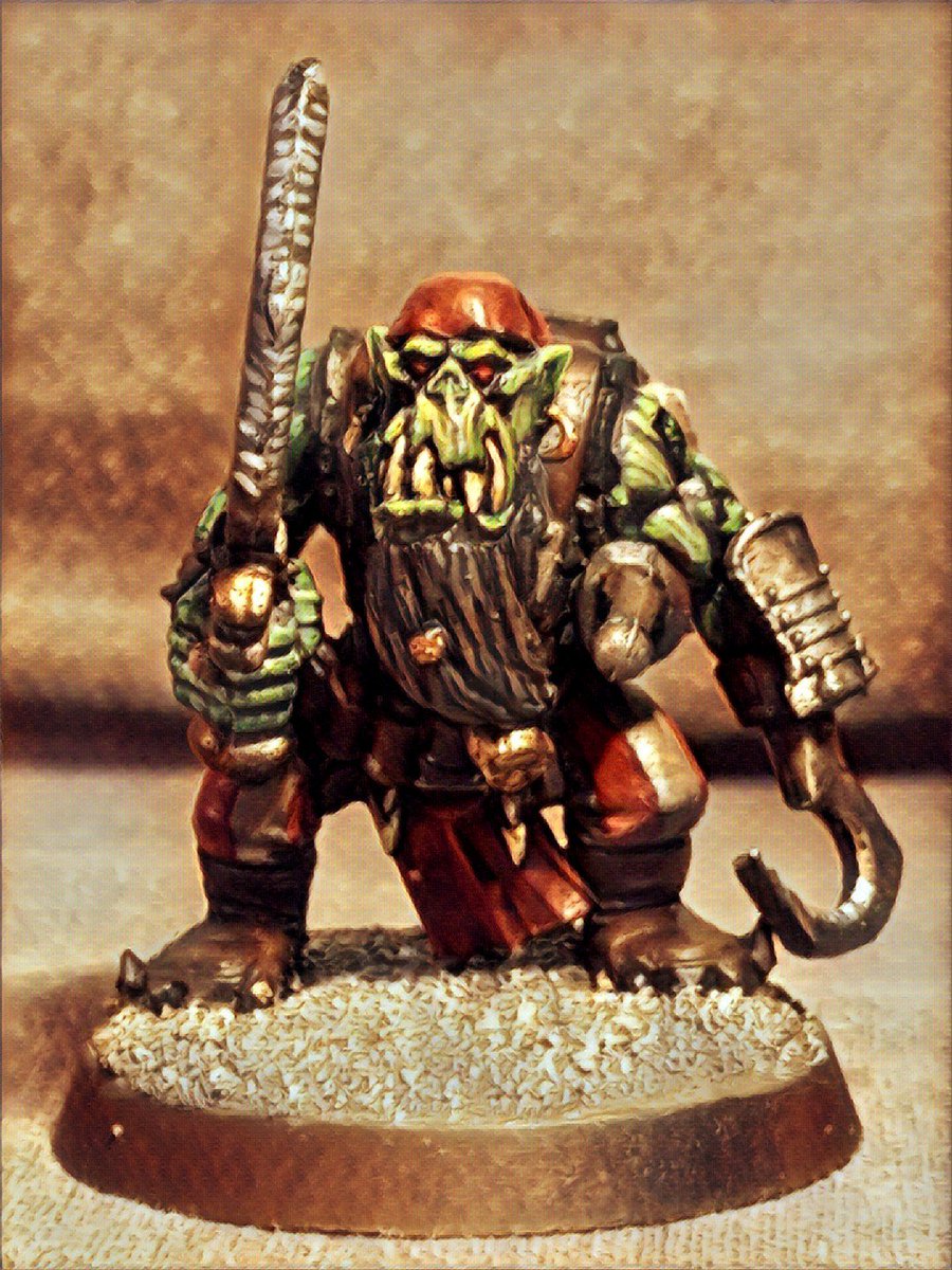 WarbossKurgan's tweet photo. Kaptain Salty Ogbad and #TheOgresuns. Orruk Pirates of Shyish.
All #Prisma'd up fir the oil painting look! 😉
#AoSSkirmish #AgeOfSigmar https://t.co/BUrwXEnxcF