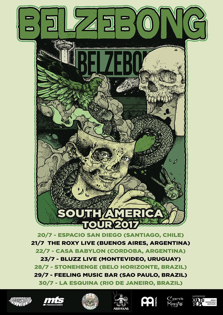 Sth.America Tour
20.07 SANTIAGO
21.07 BUENOS AIRES
22.07 CORDOBA
23.07 MONTEVIDEO
28.07 BELO HORIZONTE
29.07 SAO PAULO
30.07 RIO DE JANEIRO