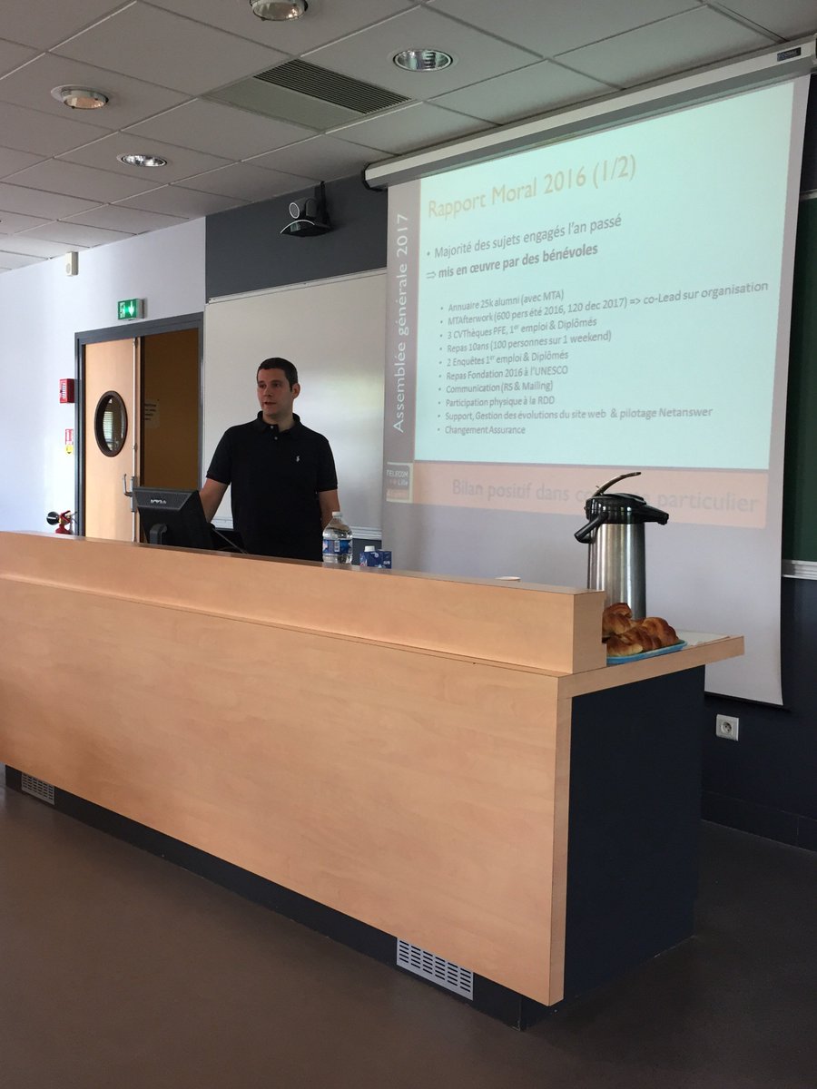 Ce matin, c'est une 1ère... AG de l'<a href="/TL_Alumni/">Télécom Lille Alumni</a> avec <a href="/MINESDouaiAlu/">Mines Douai Alumni</a> à <a href="/IMTLilleDouai/">IMT Lille Douai</a>