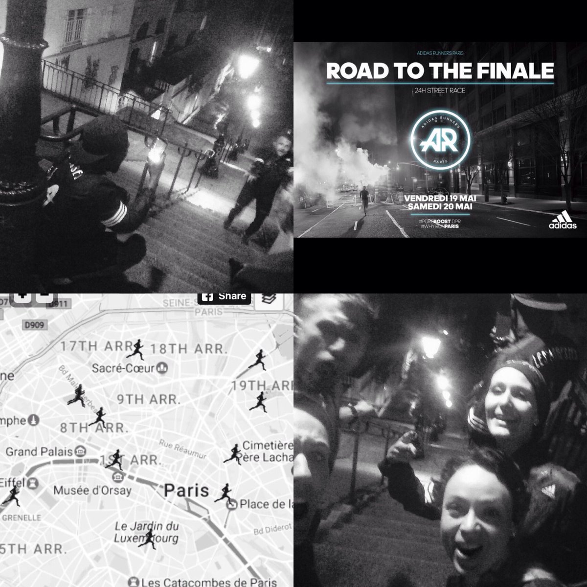valeriesable's tweet photo. 24h de running non stop
1 terrain de jeu, 11 equipes, Paris....
#JourNuitJourNuit
#whyIRunLesAbbesses
#PureBoost https://t.co/UEEYxKRENo