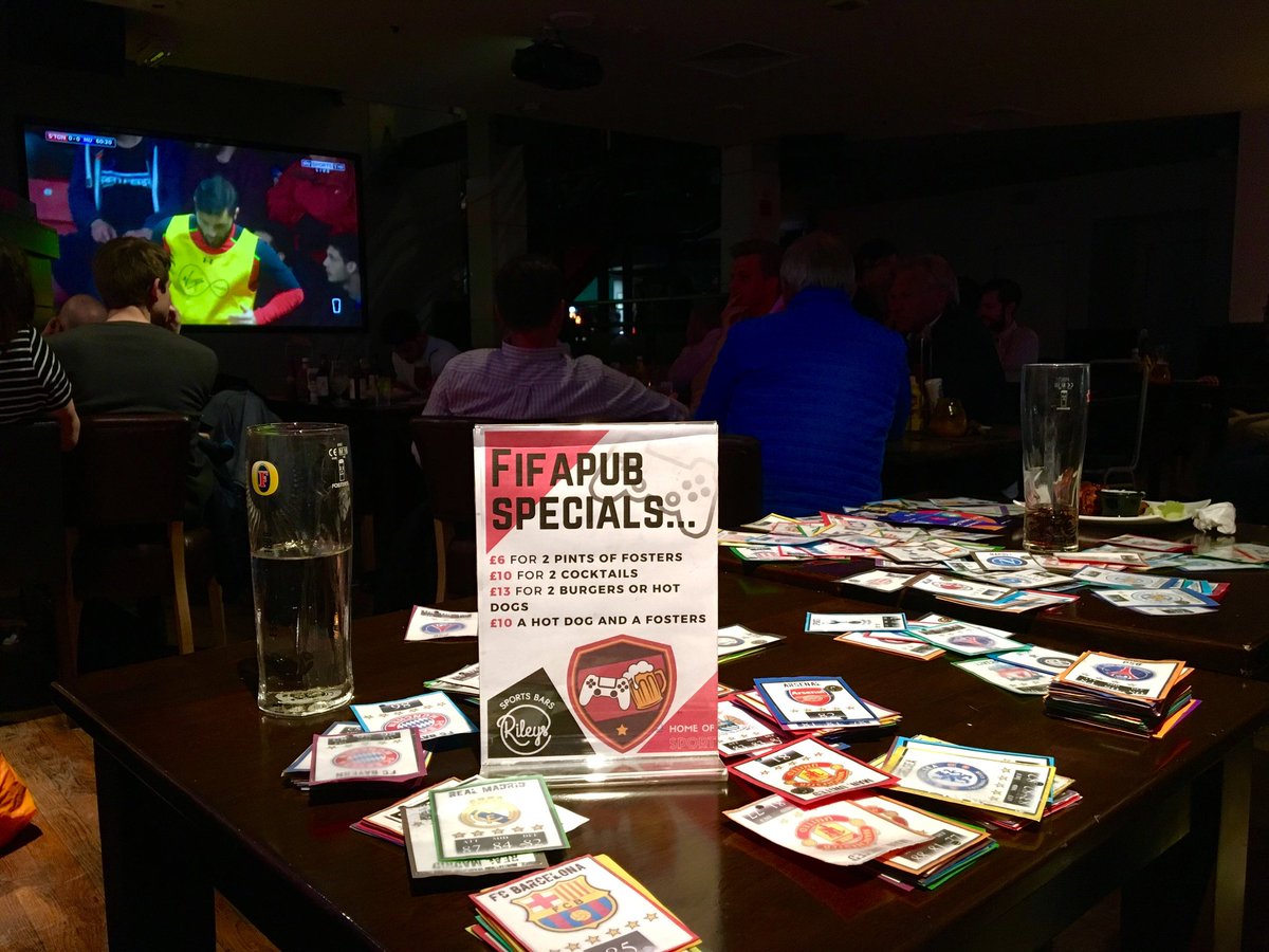 Fifapub's tweet photo. #Fifapub the biggest competitively social #Fifa tournaments in Europe now at @RileysHaymarket 5 games each night @MatchPint @TimeOutLondon https://t.co/KIKyftXEDX