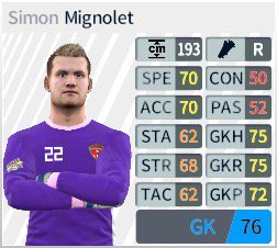 ahmedbaseem37's tweet photo. I have just bought Simon Mignolet in #dreamleaguesoccer https://t.co/0C1dWzQbao