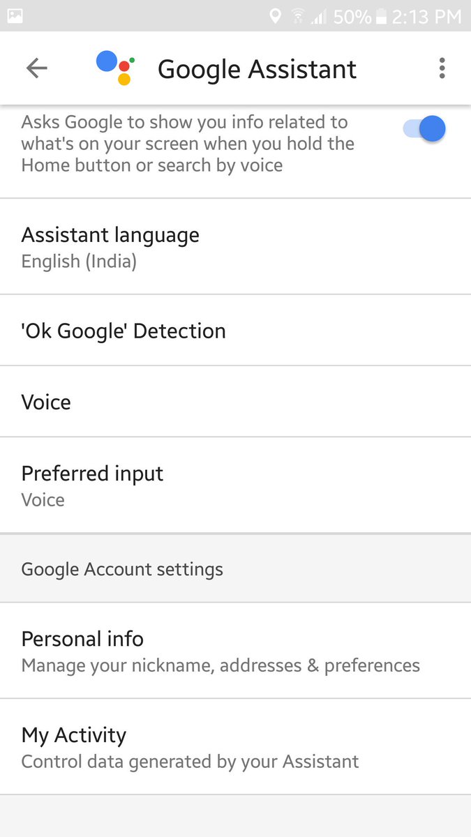 google account default language