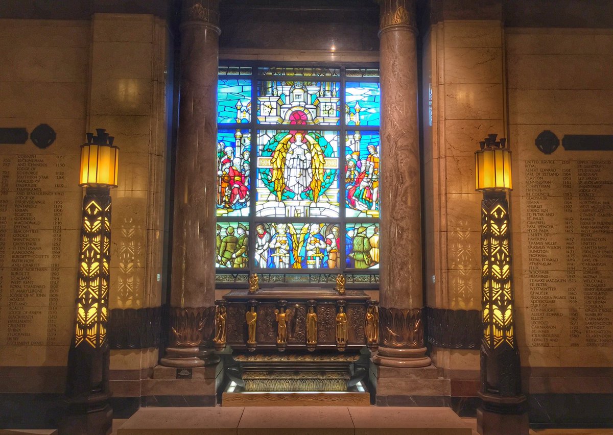 Fabulous decor at Freemasons Hall, a tribute to those masons who gave their lives for their country #WarwickshirePGL