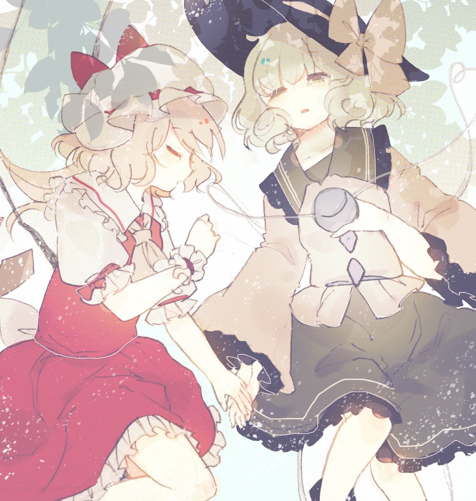 フランドール・スカーレット ,古明地こいし 「木漏れ日 」|そらに@春例え46aのイラスト