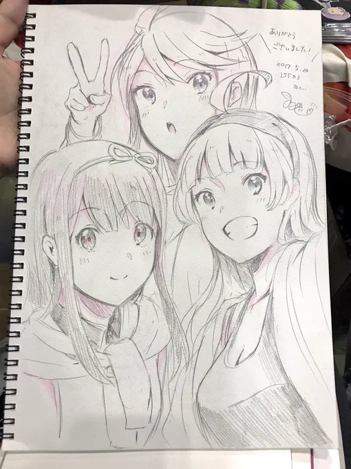 スケブ3冊とか言ってたけど結局4冊描いちゃった…笑
また次のイベントでもよろしくです～ 
