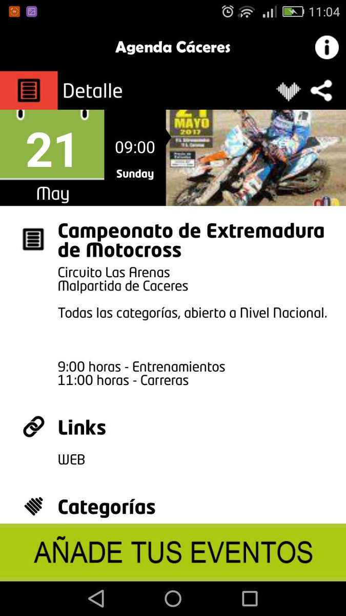 Campeonato de #Extremadura de motocross. Domingo a partir de las 9:00 en Las Arenas (Malpartida de Cáceres)