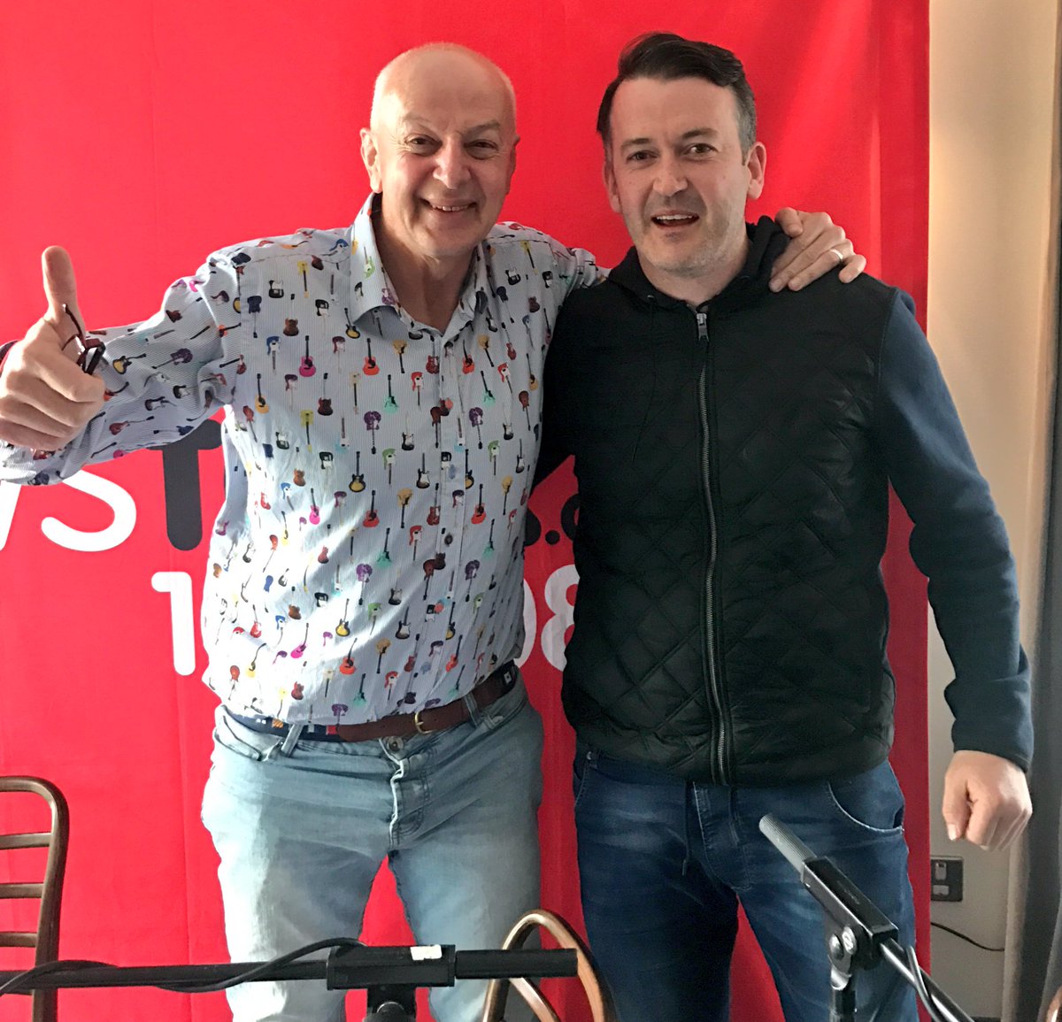 NewstalkFM's tweet photo. .@bobbykerr live @ElectricCork now joined by @DonalOgC talking irish manufacturing, hurling and life thanks to @FlogasIreland #bobbybizcork https://t.co/4piB6oIHIU