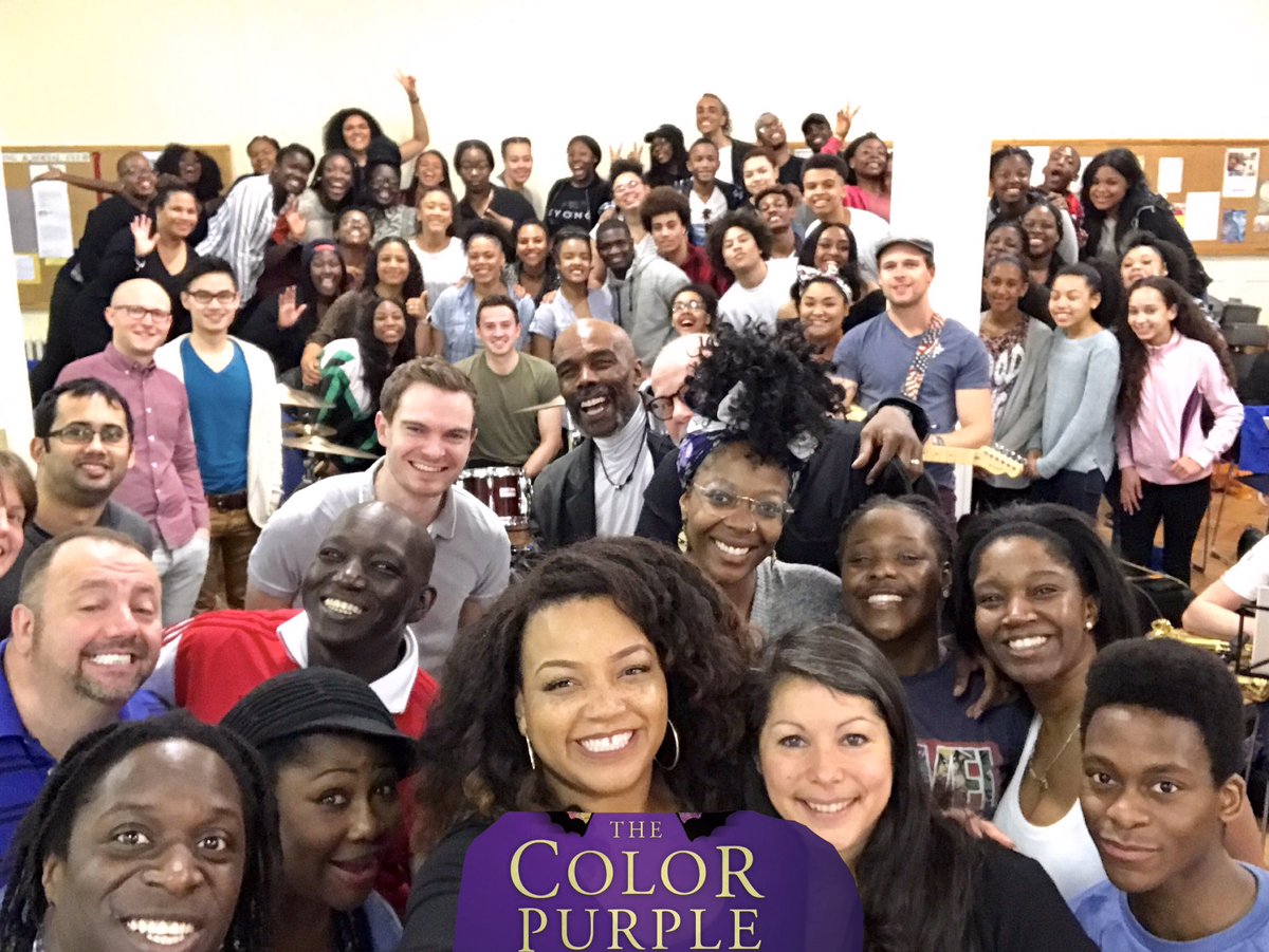 HughMaynard's tweet photo. This is what a room filled with talent looks like #TheColorPurple @cadoganhall I hope you are ready for us xhx https://t.co/n7aEeCAf9k