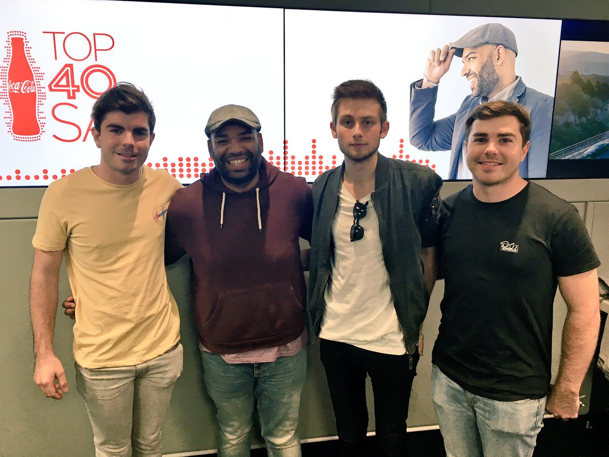 947's tweet photo. Big ups to @OppositeTheOthr for hanging out with us on the #CokeTop40SA with @AppleMusic - we dig the new single 'My Body Moves'! https://t.co/FwdwMNkvJk