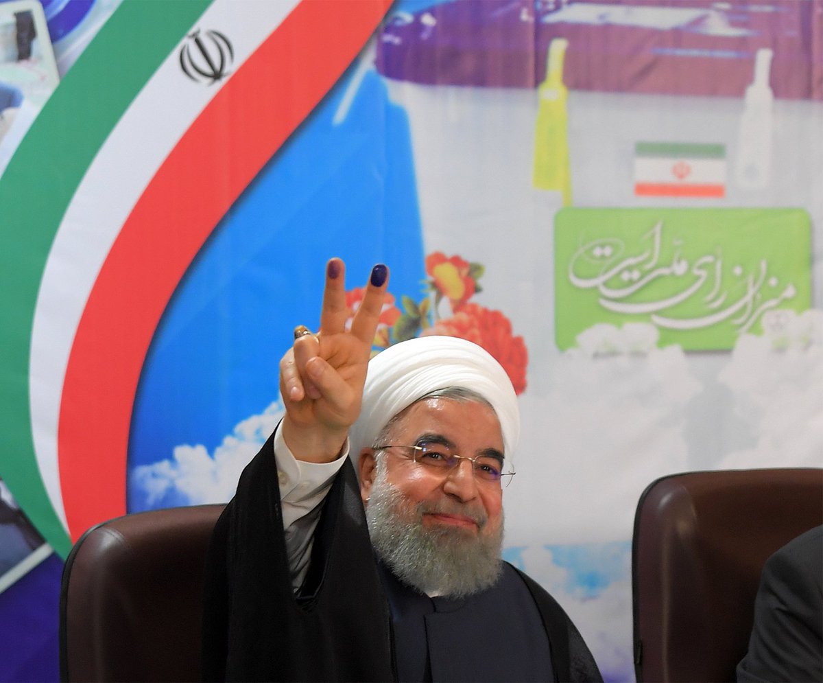 IranBanking's tweet photo. #Rouhani Wins Re-election in #Iran 
#IranElections2017 #iranElection #irandeal 
https://t.co/6p714Hogif https://t.co/KHgBcySDSh