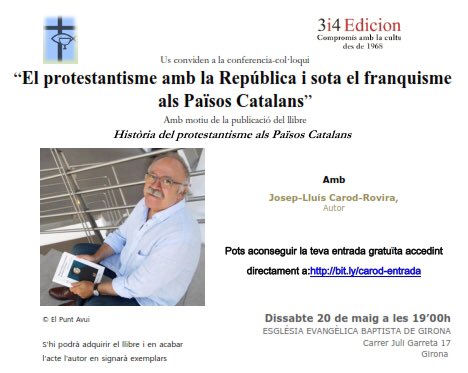 CarodRoviraJLl's tweet image. Avui a les 19h, a Girona, una pàgina poc coneguda de la nostra història