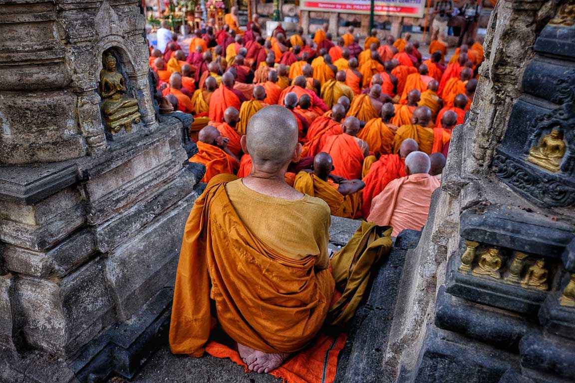 NGTIndia's tweet photo. Today's #DailyShot by Ritesh Ghosh captures the serenity of the peace prayer beautifully. It was clicked in Bodh Gaya, Bihar. #beingzen https://t.co/HWTzY9QHbP