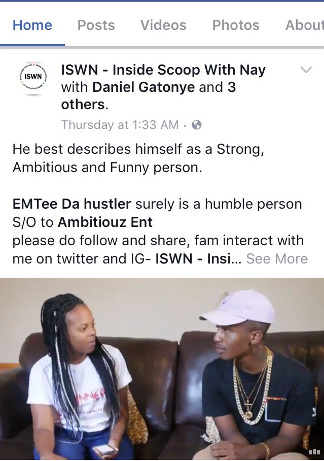 iswn_news's tweet photo. The interview is out fam please do watch it on Facebook @iswn_news S/O @EmteeSA for this one 👌🏾🙏🏾 #iswn #FolloForFolloBack #Emtee https://t.co/Mr06zt6MYY