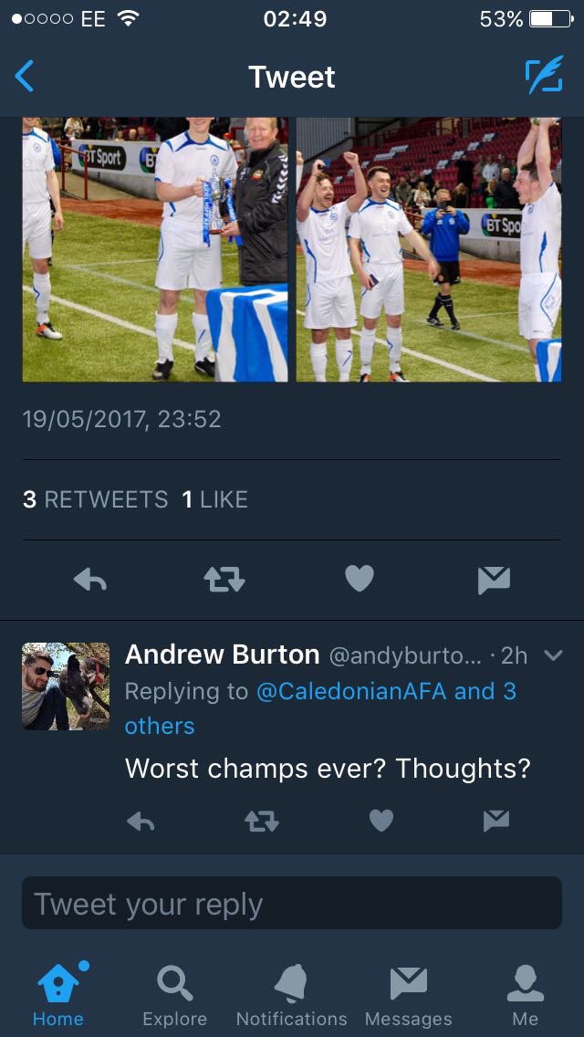 bappuppetmaster's tweet photo. Worst champs ever!! 😂😂👌 it's always hard to take being second best I suppose Andy. All the best for next year bud. https://t.co/dBf1KS8MLN