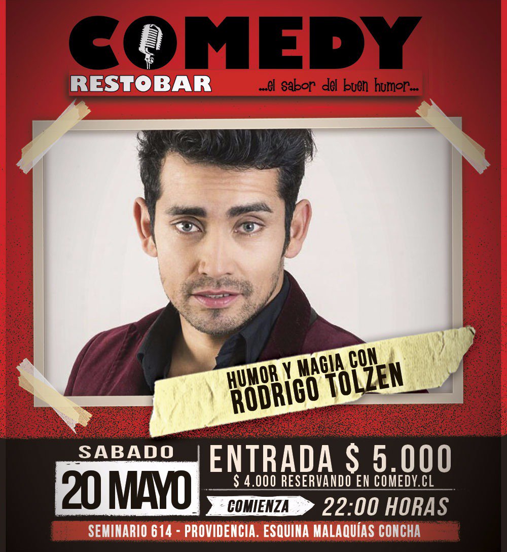 comedyrestobar's tweet photo. Hoy!! 22hrs.
Con #FechaUnica
De su exitoso paso x México al Comedy 💪👊
🌟RODRIGO 🐱 TOLZEN🌟
#humor #magia
#standup #diversion IMPERDIBLE! https://t.co/Vd9WWROz43