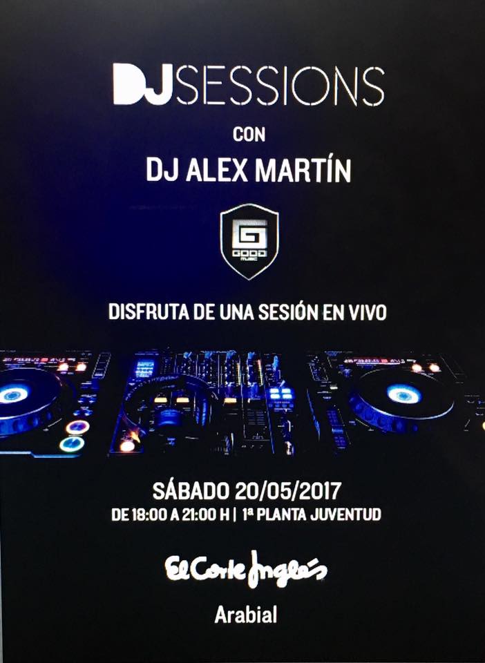 AlexMartinDj's tweet image. A las 18:00 estare con #Goodmusic en #Elcorteingles Arabial Granada para #valecuatro @goodmusicevents