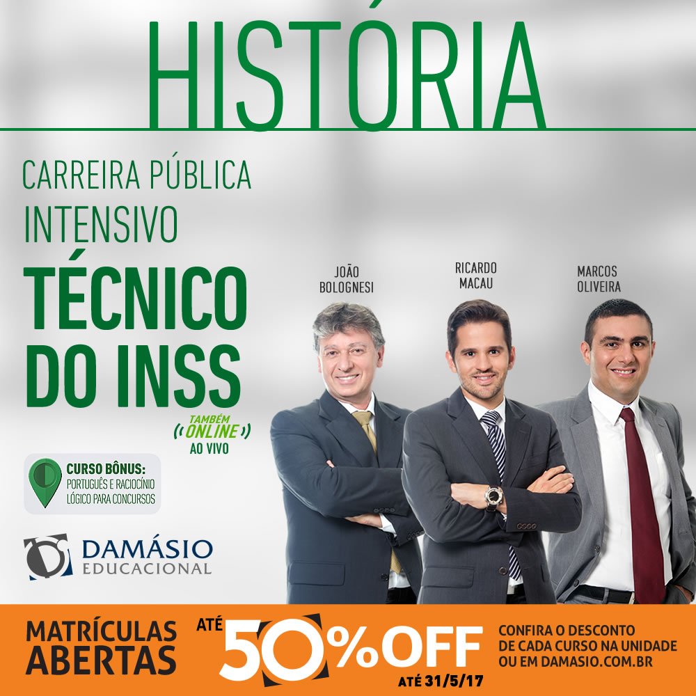 damasiouberaba's tweet photo. Técnico do INSS!
Comece já sua Preparação ou Programe-se para o próximo semestre!
Informações> (34)3338-7808
#FocoNoConcurso #DamásioUberaba https://t.co/M1JtE0CjRx