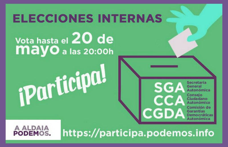 podemaldaia's tweet photo. Si todavía no has votado, todavía estás a tiempo, hasta las 20 h.🏃 🙅  
Participa en la elección #2acv @Podem_ https://t.co/RNQtFR3XAO