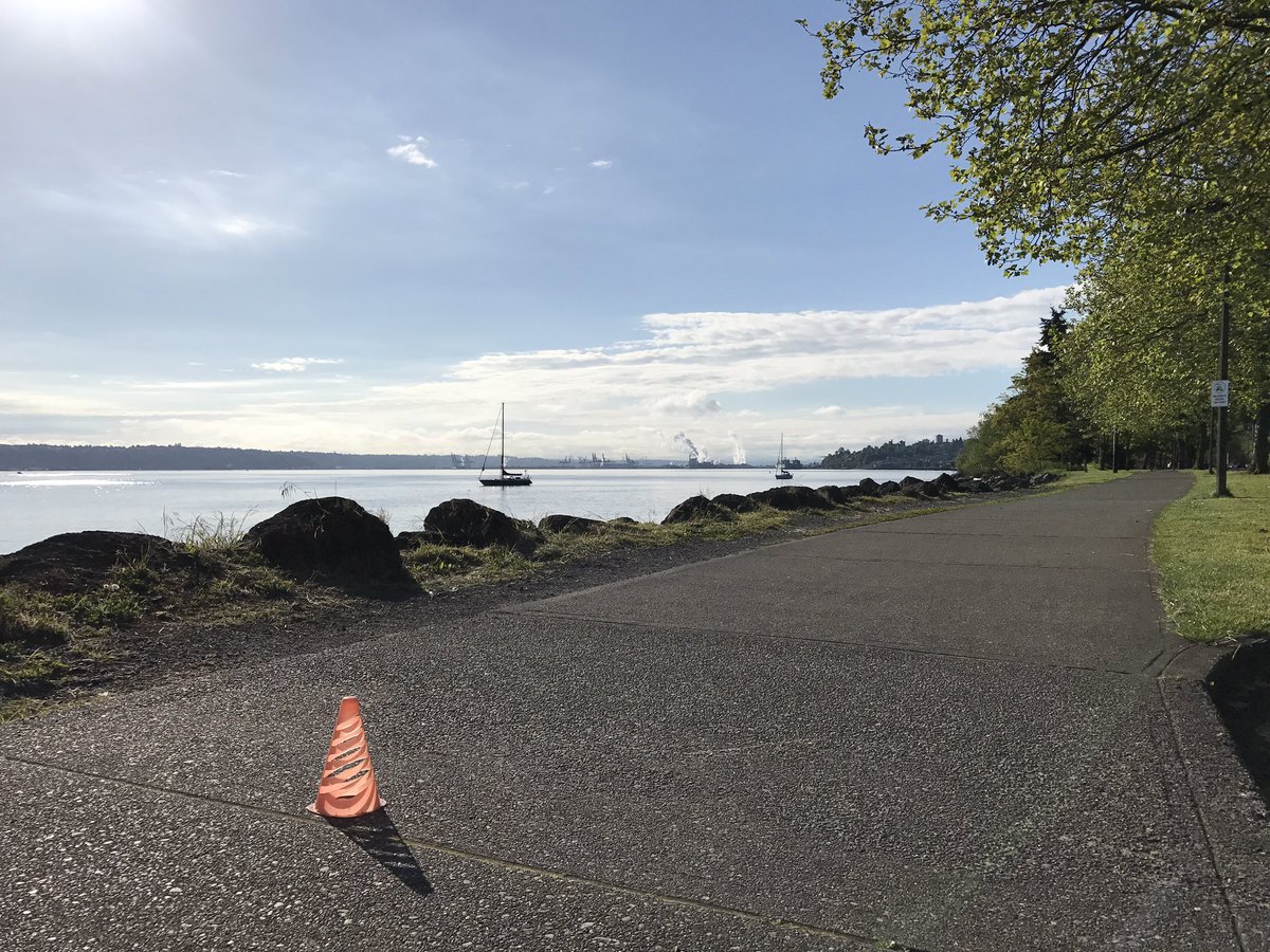 It's a beautiful morning at the turnaround on our alternate Tacoma Runners Saturday 5k course on Ruston Way. #TacomaRunners