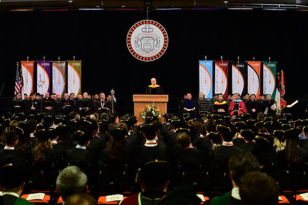 campbell__med's tweet photo. "You are the vision that has come true." - Dr. Jerry M. Wallace addresses the graduates #CUSOM2017 https://t.co/ViqCfBV3wl