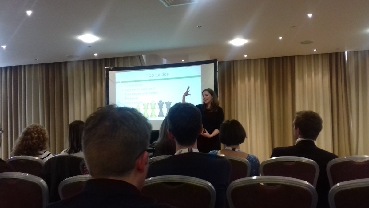 Yank_in_Manc's tweet photo. @helenocleebrown delivers an entertaining presentation on sports metaphors and their use in other fields in the final session of #ITIConf17 https://t.co/oopehmxrbf