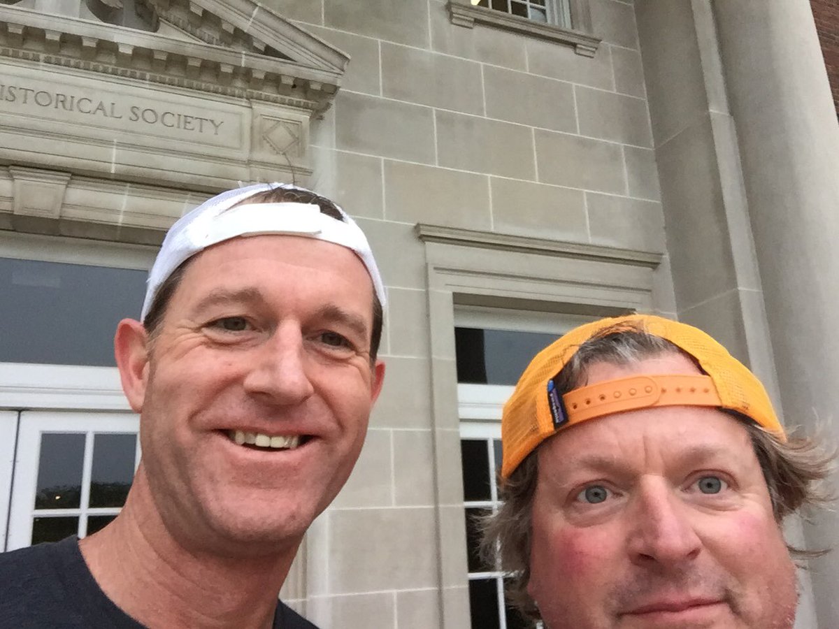 Morning run with a great friend. #WrigleyField next up. <a href="/mikepradio/">Mike Peterson</a> #GoCubsGo