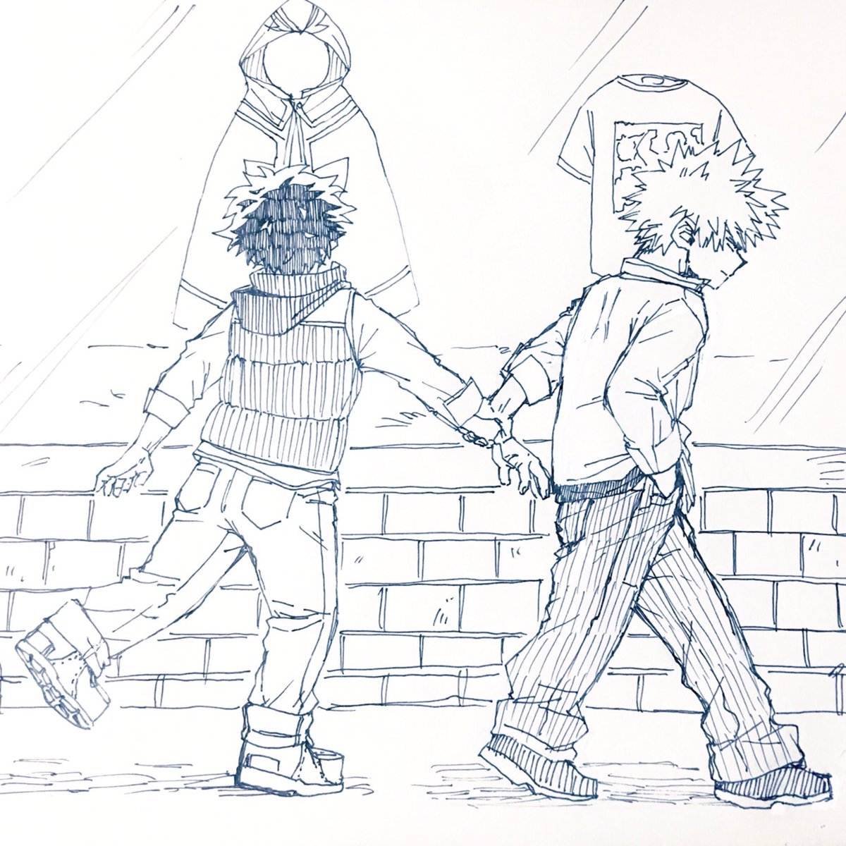 去年の秋ぐらいに自分の中でペン一発描きのブームが到来しててこの辺りも確かそうなんだけど見返してみると意外とわからないもんだね 
