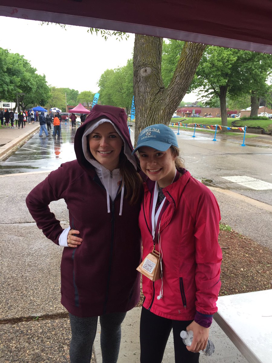 Congrats to Capt @BraylinReynolds for being the 1st lady finisher at the Stride for Packer Pride. Great Event!🐮☔️🏃🏼‍♀️