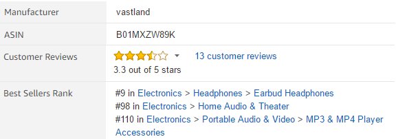 Vastland_Tech's tweet photo. 🥂Cheers for vastland Earbuds rank TOP 10, a ideal earphones for music, Let's share👂🎵🎶
#9 in Electronics > Headphones
https://t.co/rS44cG4Yas https://t.co/LAHftDR9QV