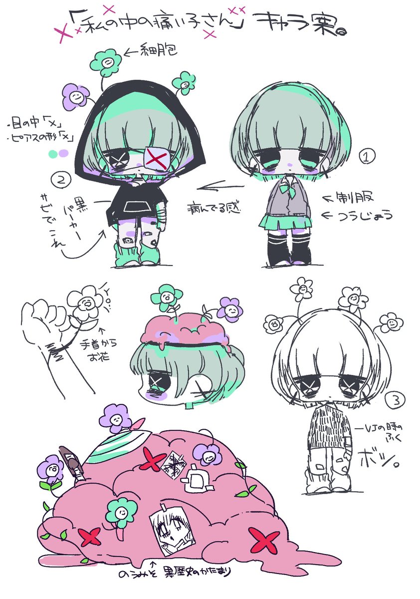 野良いぬ Twitterissa ニコ生お疲れ様でした 痛い子さん制作の初期に描いたキャラデザ案です 私の中2病だった時 メンヘラだったときを思い出しながらキャラデザしました 早速痛い子さん描いてくれてる人もいて嬉しい T Co Vk44vgyakl 野良いぬ Twitterissa ニコ生お疲れ様でした 痛い子さん制作の初期に描いたキャラデザ案です 私の中2病だった時 メンヘラだったときを思い出しながらキャラデザしました 早速痛い子さん描いてくれてる人もいて嬉しい T Co Vk44vgyakl