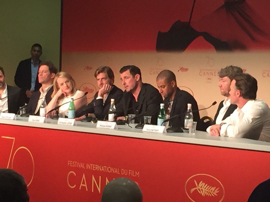 Team Ruben Östlund at the official press conference for The Square in Cannes. #thesquare  #FestivalDeCannes2017