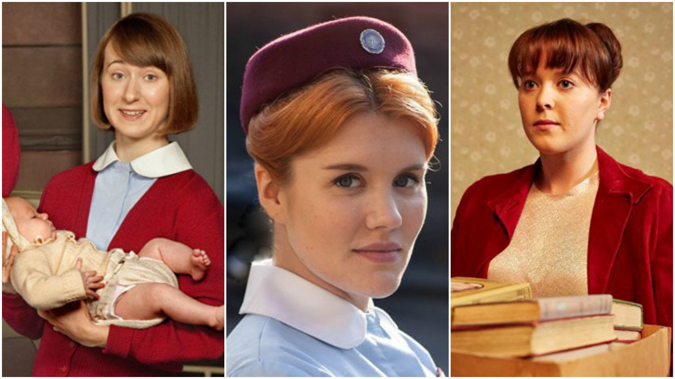 “Call the Midwife stars Bryony Hannah, Emerald Fennell and Kate Lamb won&am...