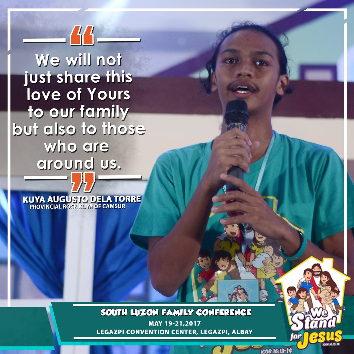 cfc_kfc's tweet photo. Indeed, the family is where we learn LOVE. After all, where there is Jesus, there is love!

#kfcfamcon2017 
#WeStandForJesus https://t.co/viMzkUNQnC