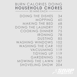 Snapfit_sloop's tweet photo. See chores aren't that bad. #SnapNation #EveryCalorieCounts https://t.co/AORWqR23L4