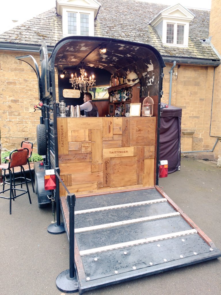 Ready to go <a href="/UptonHouseNT/">Upton House & Garden</a> #cocktails #eventbars #mobilebar
