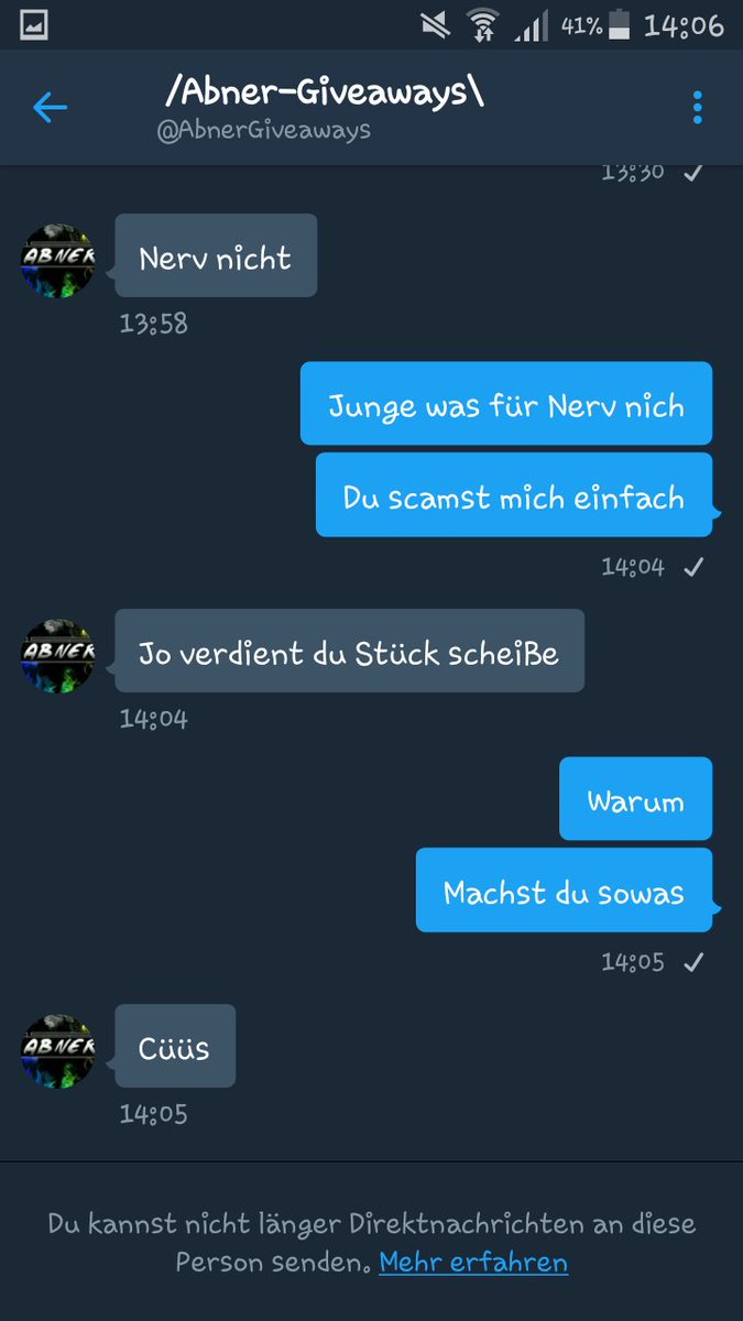 SmoothHACKS03's tweet image. @AbnerGiveaways hat mir 10er psc gescamt. Nicht umcashen !!!!!!

ALLE RETWEETEN
