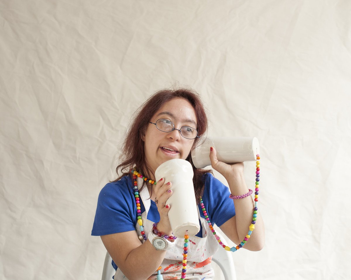 Project_Ability's tweet photo. Our final #LDWeek2017 feature: The fantastic Judith Abubakar by tutor Celine Mcilmunn https://t.co/wt4aA5ntWh #Create #LearningDisabilityArt https://t.co/98iKl27q5s