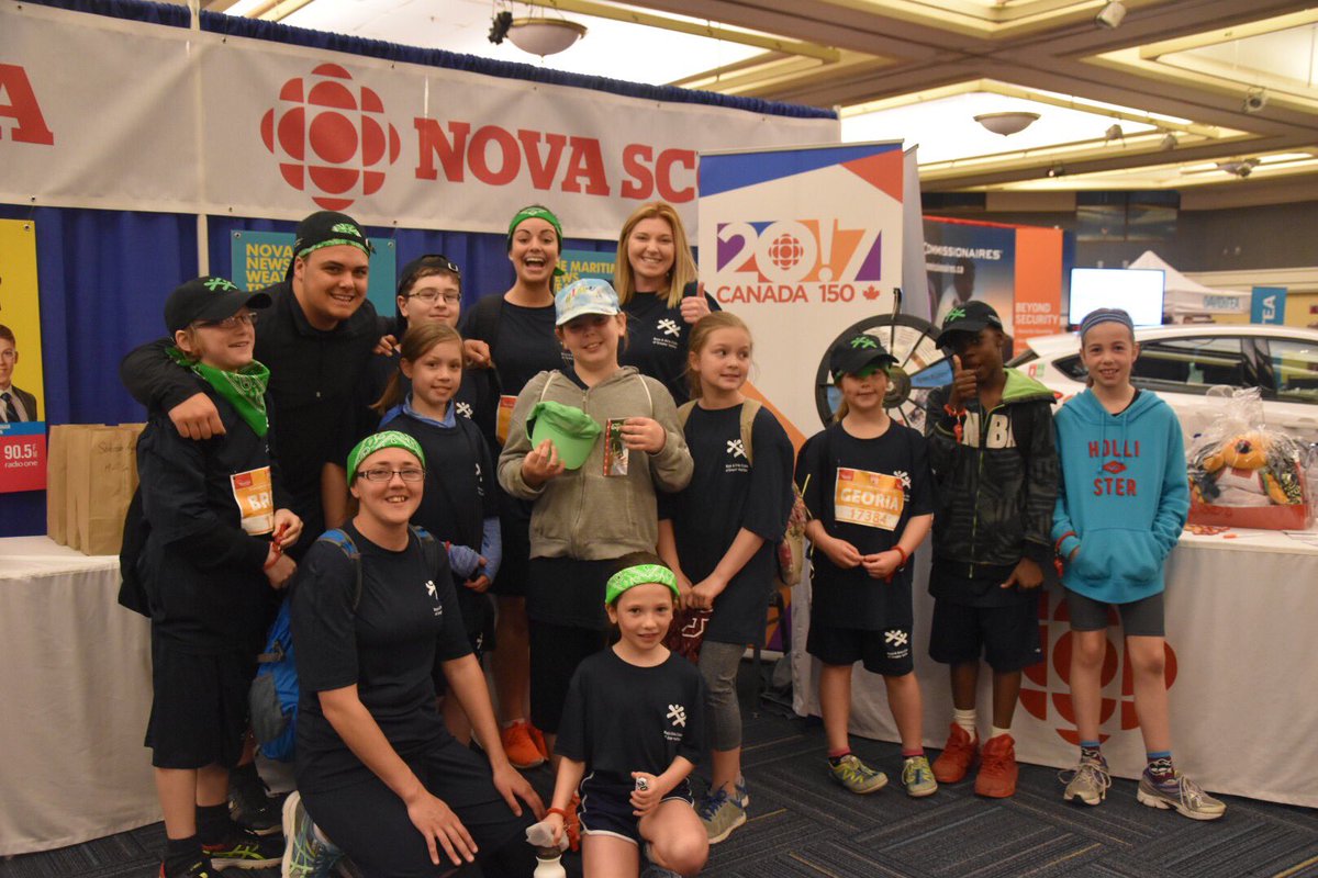 The <a href="/BNMarathon/">Medavie Blue Nose Marathon</a> gets going today with the #doctorsnovascotiayouthrun and the kids from the @BGCGreaterHfx stopped by to visit our booth