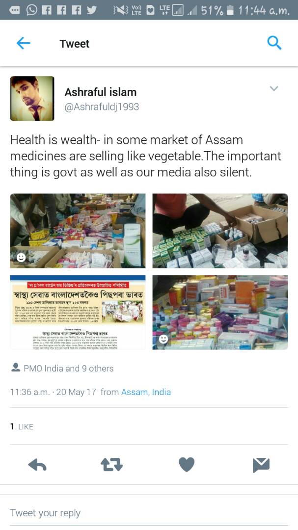 PranjitPrasad's tweet photo. @mygovassam @sarbanandsonwal @himantabiswa Sir plz have a look how life savings drugs r sold in open market..then what the use of drugs and cosmetic act,1940n pharmacy act 1948, https://t.co/YRXwbAD9Lz
