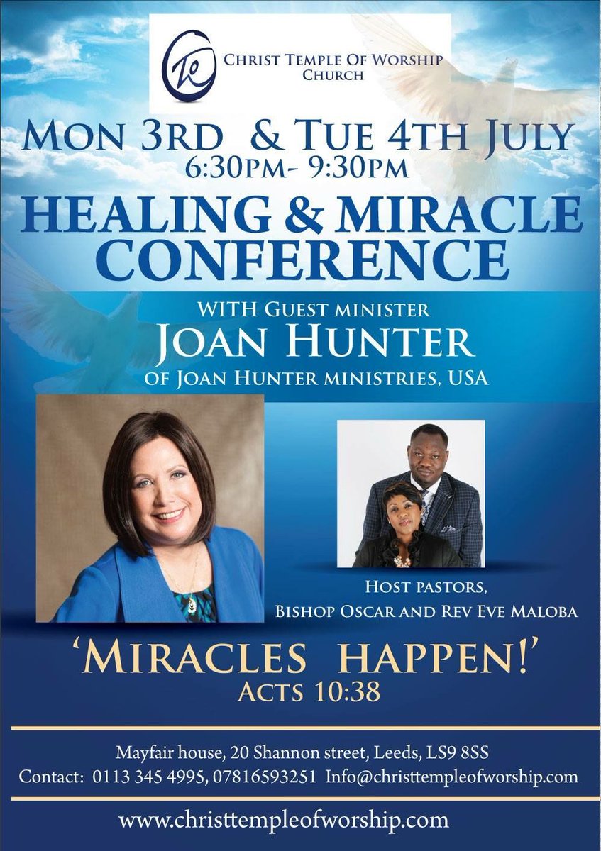 MostHighMarket's tweet image. Joan Hunter – Healing &amp;amp; Miracle Conference vinejuice.co.uk/event/joan-hun…