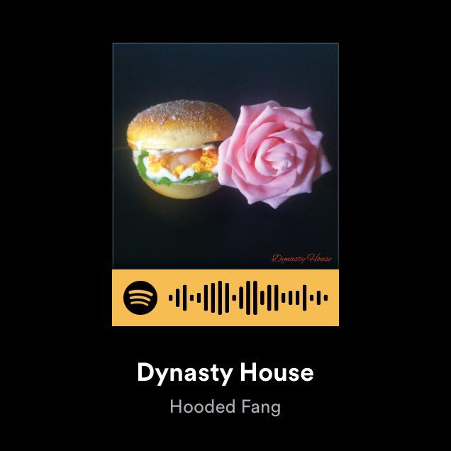 Embrace <a href="/hoodedfang/">Hooded Fang</a> new EP "DYNASTY HOUSE" screenshot code below, go to Spotify, search and paste the code from camera role. #SpotifyCodes