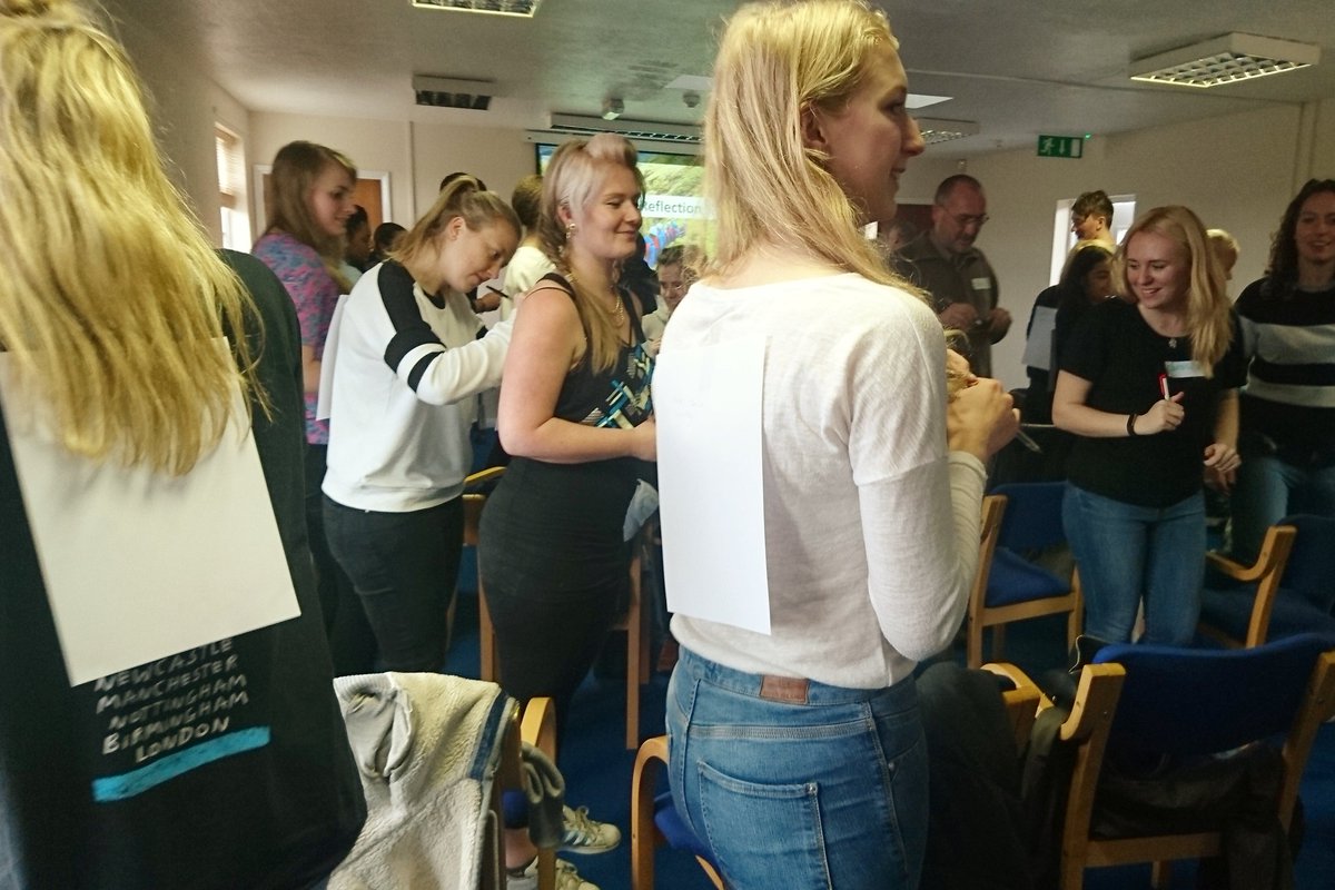 FITCSAYYES's tweet photo. It's our second #NCS staff training event! Here our summer staff are doing a guided reflection activity. @NCSINGEUS @NCS #NCSNotts https://t.co/853fBNnaC8