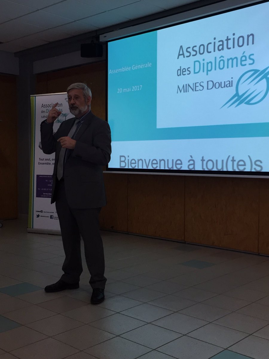 Une 1ère pour <a href="/TL_Alumni/">Télécom Lille Alumni</a>, la participation à l'AG de <a href="/MINESDouaiAlu/">Mines Douai Alumni</a> à Douai et présentation du nouveau directeur <a href="/AlainSchmittMin/">Alain Schmitt</a>